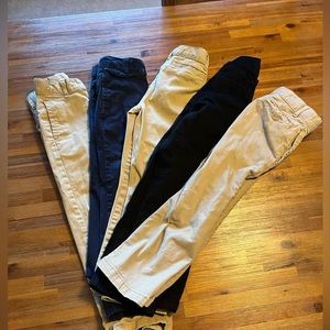 Boys chino dress pants - set of 5, Children’s place. Size 5 Slim